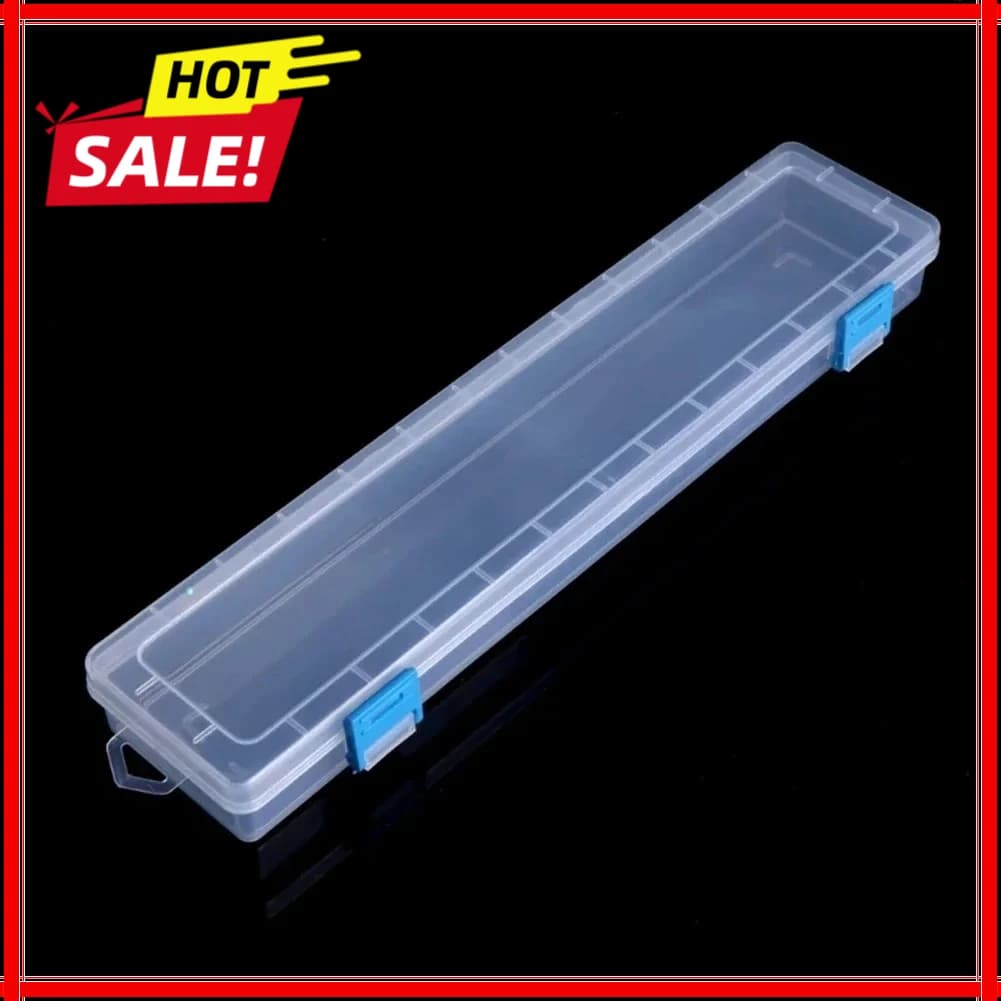1Pc Painting Pencils Box Drawing Brush Storage Case 33x7x3.5cm 18.5*7cm Plastic Watercolour Pen Container Drawing Tool Organizer