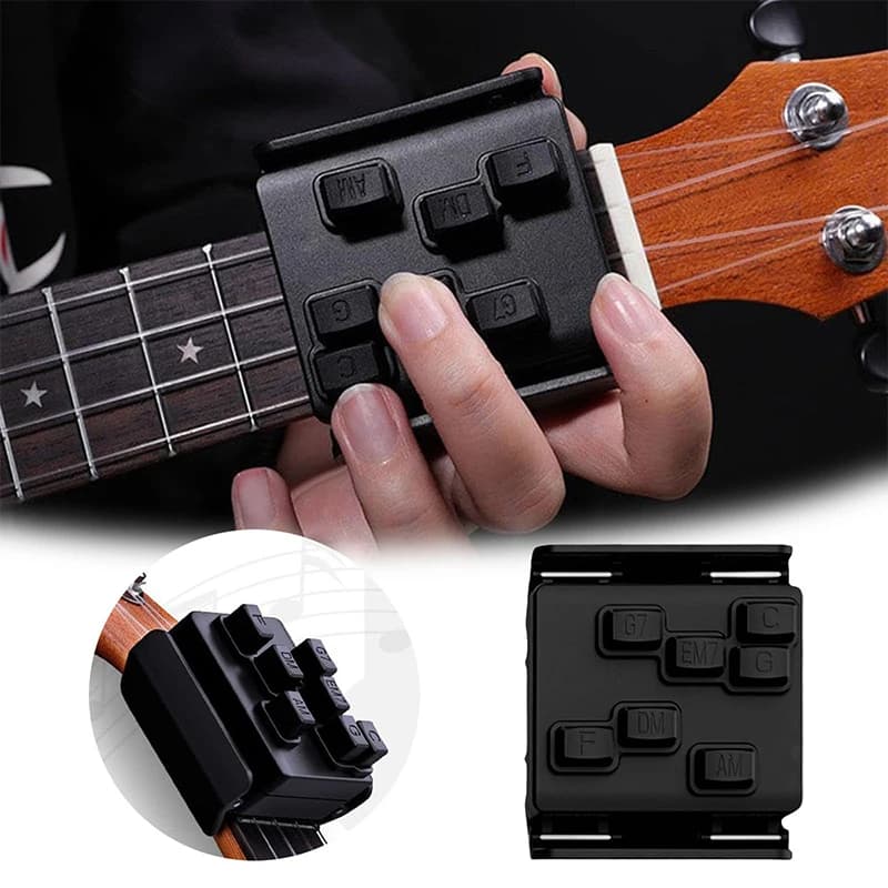 Strumento di Apprendimento Assistito per Accordi Ukulele per Principianti - Kit di Appoggio Facile per Accordi Ukulele - Accessorio per Ukulele per Eliminare l'Imperfezione