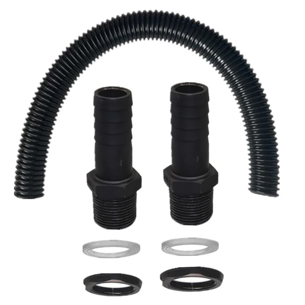 Kit Tubo di Sfoglio dell'Acqua Piovana 3/4 per Collegare Due Serbatoi e Migliorare il Riutilizzo dell'Acqua Piovana nei Giardini Residenziali - Aumenta l'Approvvigionamento Idrico