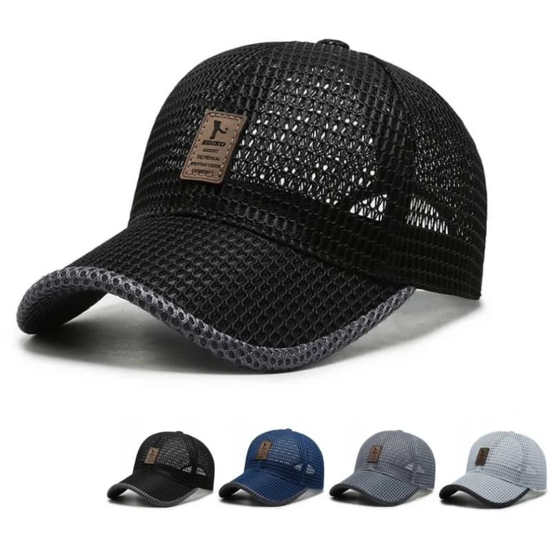 Cappello da Baseball Traspirante in Rete per Uomo e Donna, Anti-UV, ad Asciugatura Rapida, Cappello Estivo per Pesca, Corsa e Sport, Visiera Stile Trucker