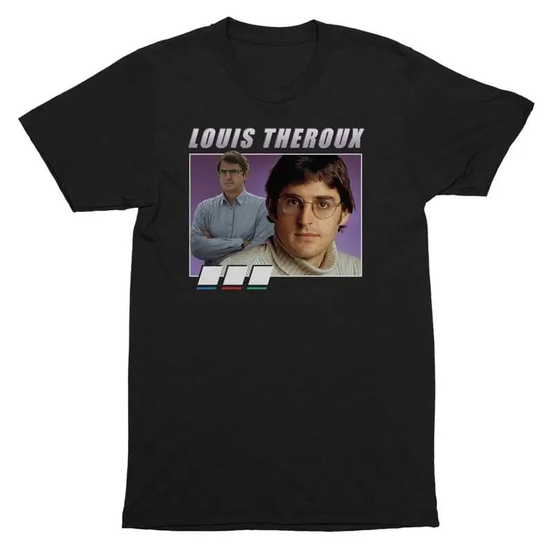 Maglietta Louis Theroux Donna Fantasia Adulti Film divertente Parodia Cultura pop da uomo