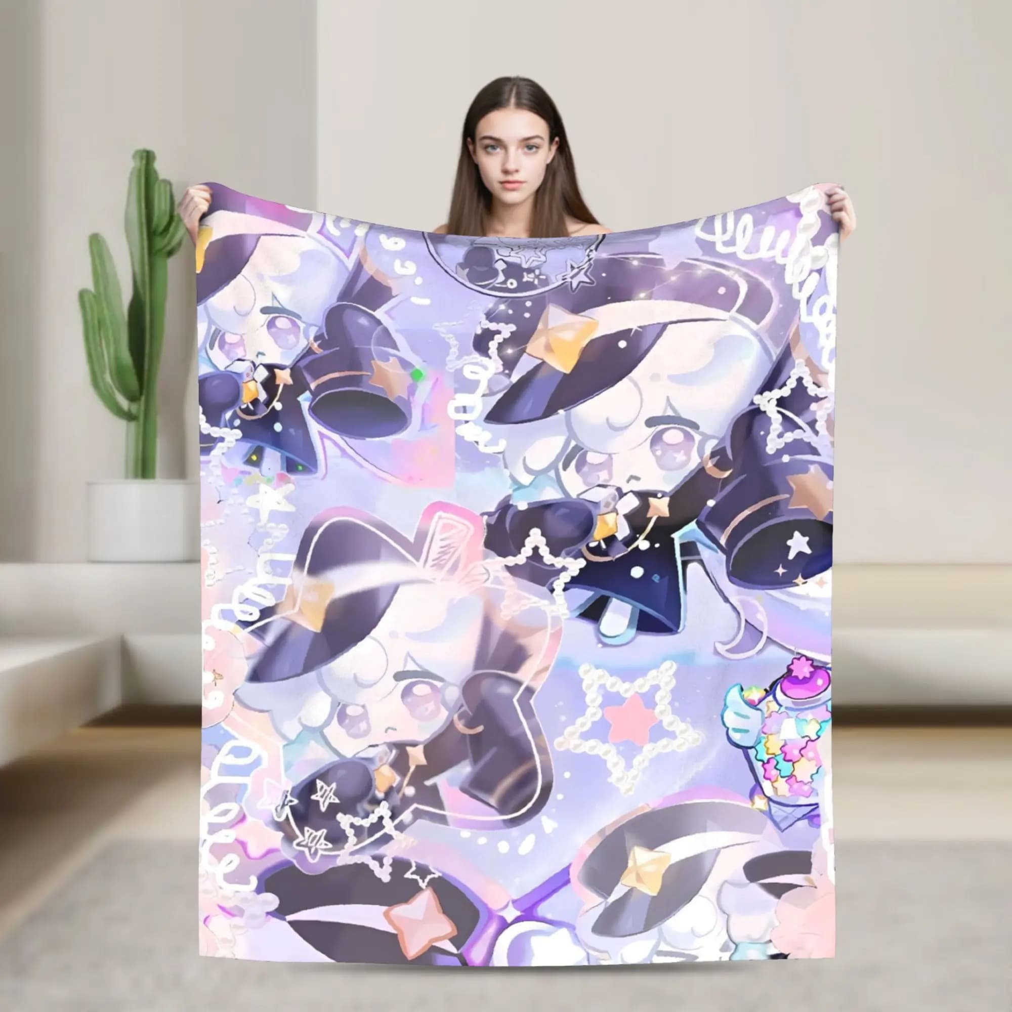 Super Warm Blanket Camping Cookie Run Kingdom Game Throw Blanket Flannel Bedspread For Bedroom Comfortable Sofa Bed Cover