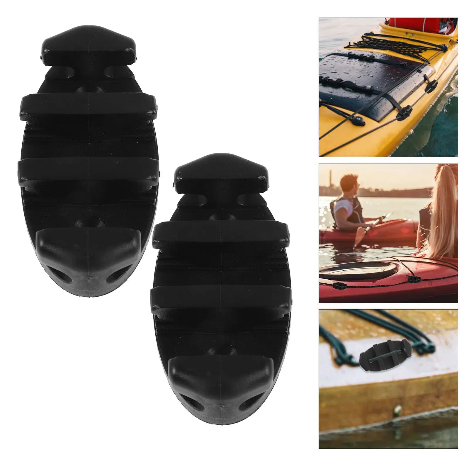 Set di 1 Morsetto per Corda in Nylon con Presa Sicura per Ancoraggio Kayak, Morsetto per Corda Nautica Resistente, Accessori per Barche