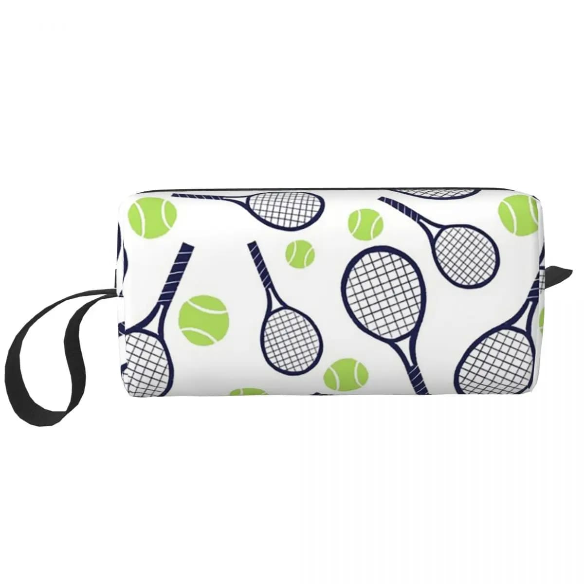 Astuccio per matite a forma di racchetta da tennis e palla da tennis, per regali per studenti, astuccio per penne, articoli di cancelleria, borsa da viaggio per cosmetici da donna
