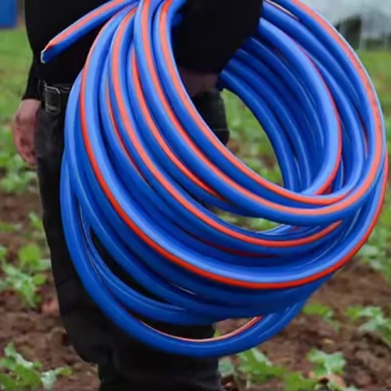Garden Garment Plate Pipe, Garden Shower, PVC Pipe Transparent for Irrigation, Garden Retractable Wrap with Wall Mount