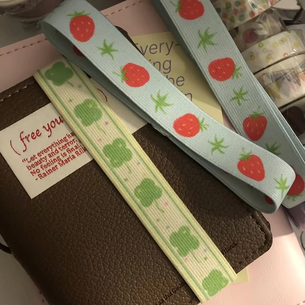 Cinghia Elastica per Agenda A7 M5, Quaderno, Diario, Accessori Decorativi con Stelle Carine, Fasce Kawaii per Scrapbooking