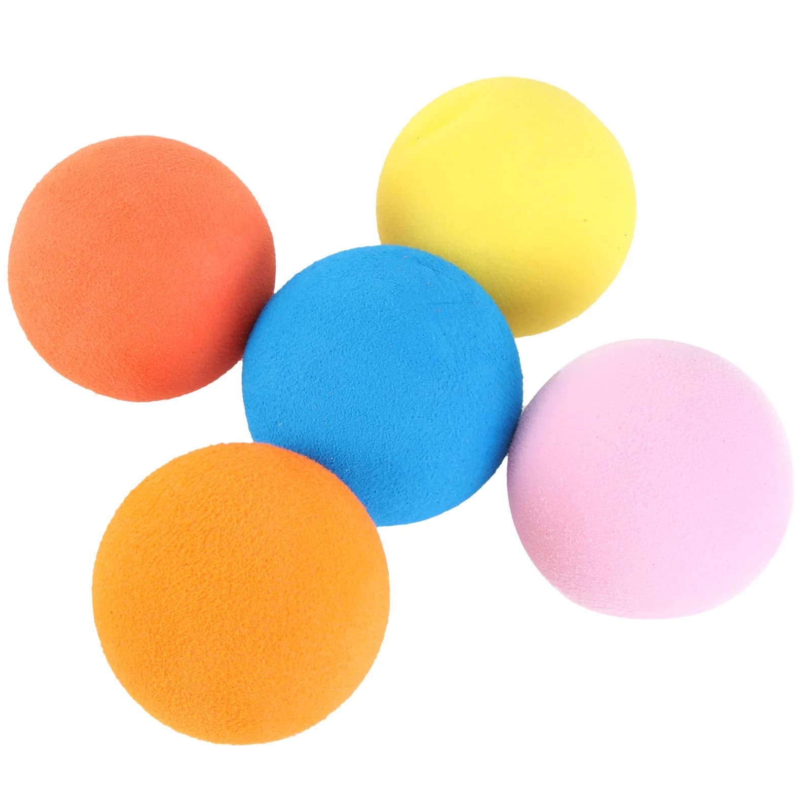 5 pezzi Golf 60 mm di diametro Allenamento morbido Accessori per esercitazioni al coperto Palla da interno di colore brillante Leggero portatile