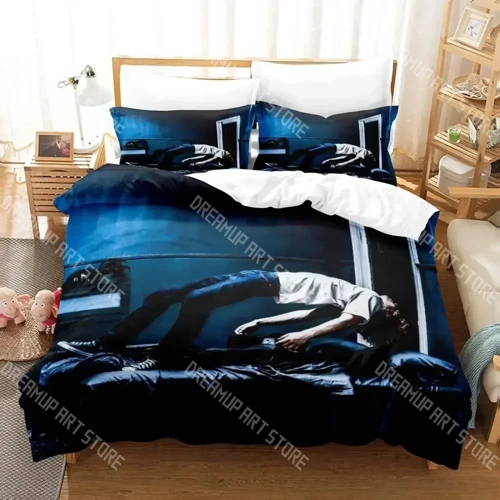 Fashion Kid LAROI Rapper Bedding Set Single Twin Full Queen King Size Bed Set Kids Bedroom Duvetcover Sets Bed Sheet Set