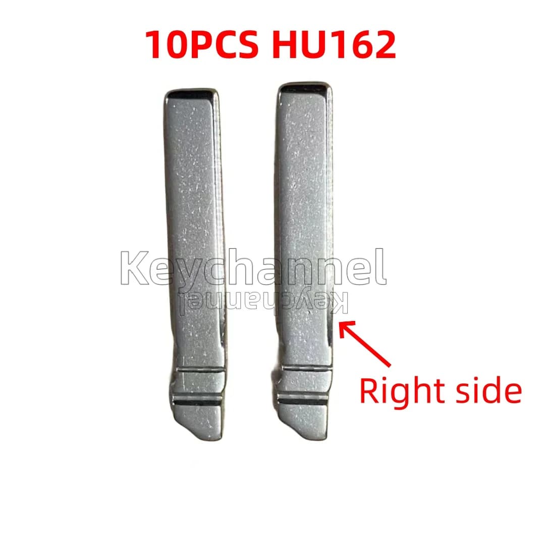 Keychannel 10 pz/lotto HU162t lama chiave a distanza per auto originale Flip Blank HU162 lama laterale destra per Golf Jetta Seat Skoda Key Blade