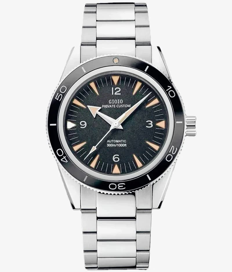 Trendy Classic 41mm Mens Automatic Movement Mechanical Watches 904L Solid Steel 007 Spectre Theme Luminous Blue Black Case