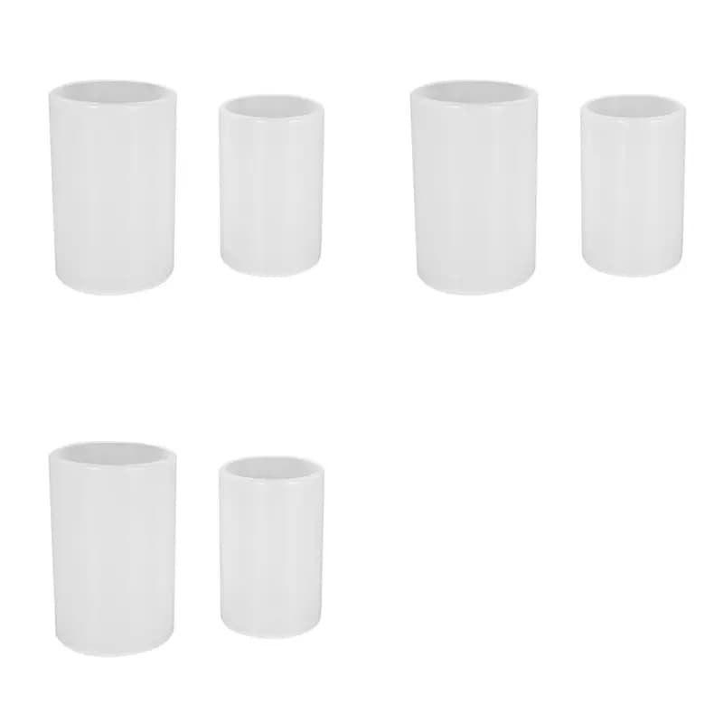 【Festival】3 stampi cilindrici in silicone per candele, 2 misure, per la creazione di candele a pilastro, stampi in resina epossidica per colata di resina