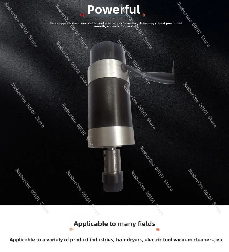 Brushless Violent Fan Motor, High Speed Hair Dryer Ducted Motor 13W RPM for Blower