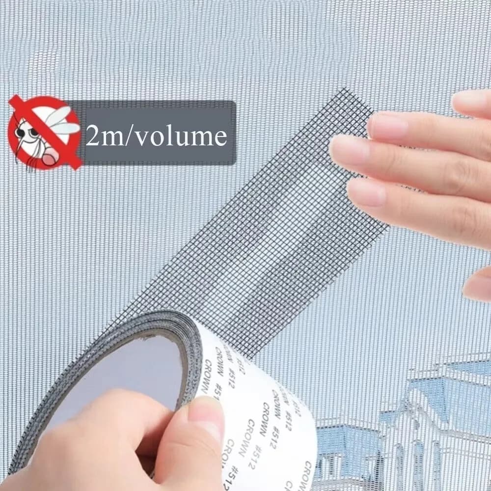 Forte nastro di riparazione dello schermo della finestra autoadesivo Patch di riparazione dello schermo della finestra fori di copertura zanzariere per insetti per la casa all'aperto