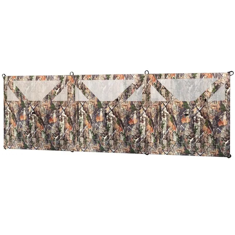 Tenda da Caccia e Campeggio, Riparo Mimetico a 3 Pannelli Trasparenti 176" x 58.3"