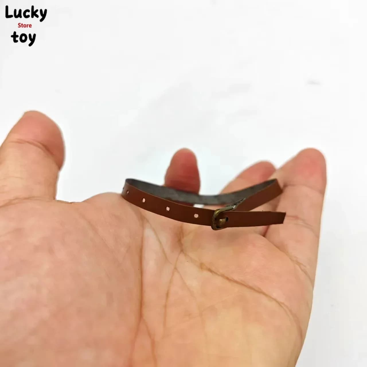 7.87inch 1/6 Scale Brown Soft Belt Accessory Model for 12in Male Solider Action Figure Doll Toy