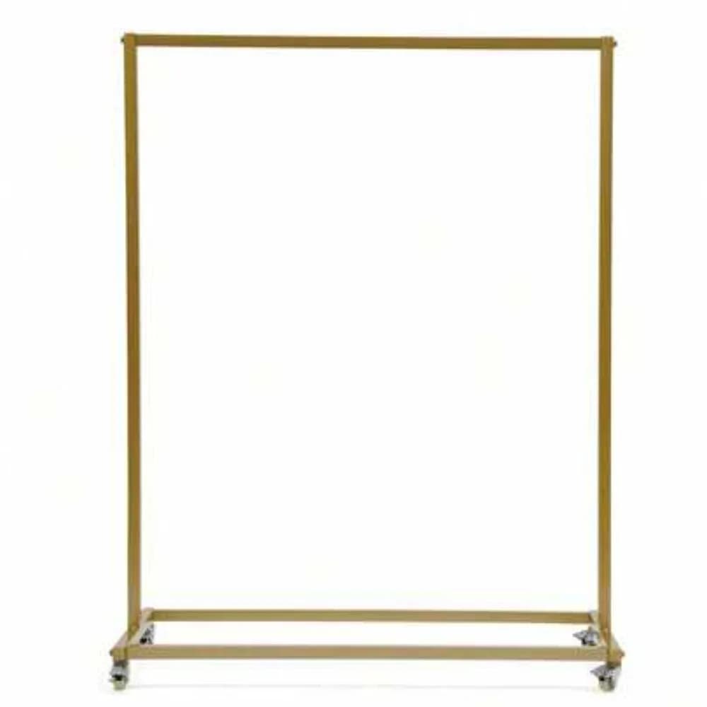 Sturdy Metal Clothes Rack on Wheels Rolling Garment Rack with Hanging Rod 47 Inch Heavy Duty Clothing Rack for Hats Bags Scarves Organizer Portable Coat Rack with Wheels for Bedroom Closet Laundry Moving Dorm Entryway