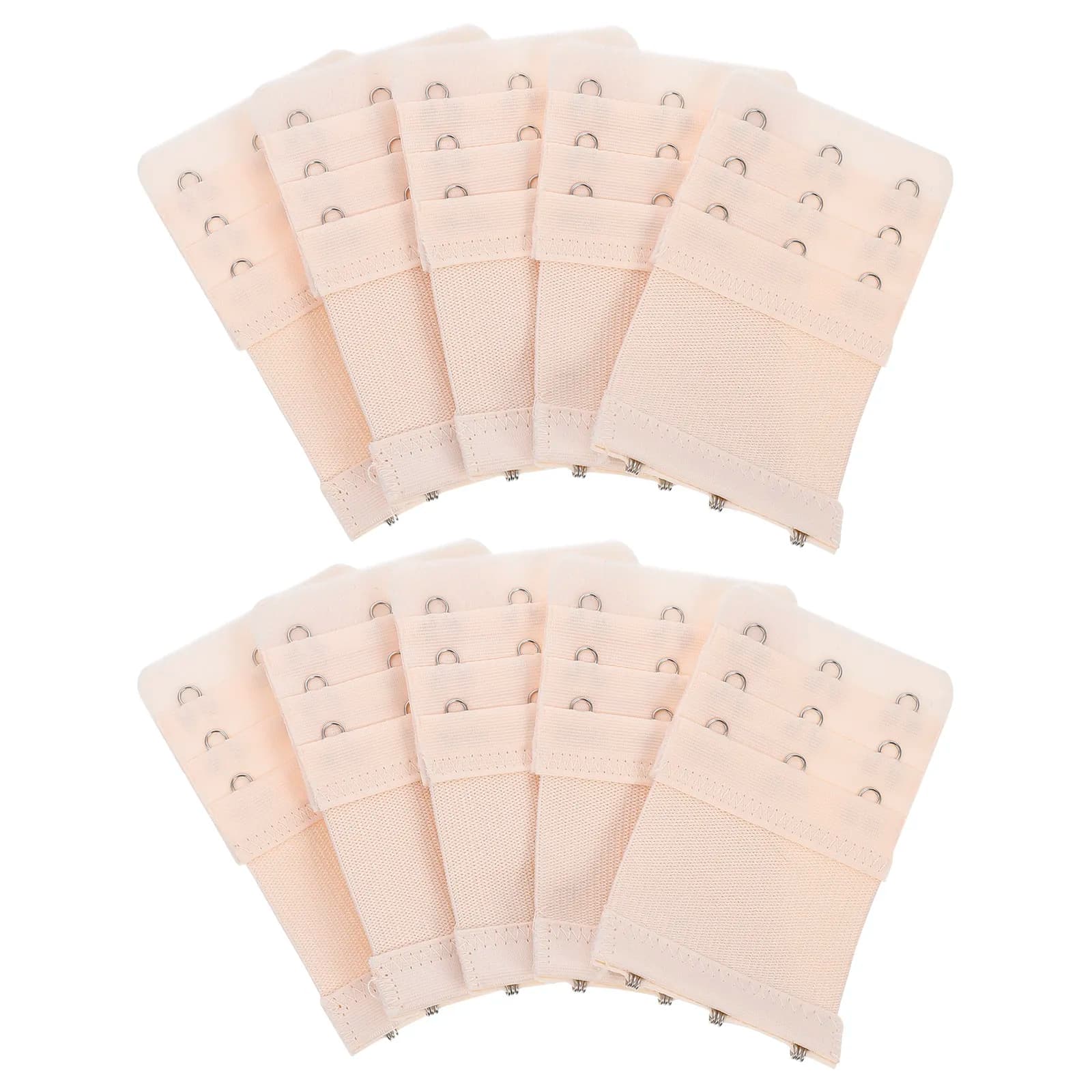 10 Pezzi Ganci Estensori per Reggiseno, Fibbie Elastiche per Estensione Reggiseno da Donna, Comodi e Regolabili, Estensori Posteriori per Intimo