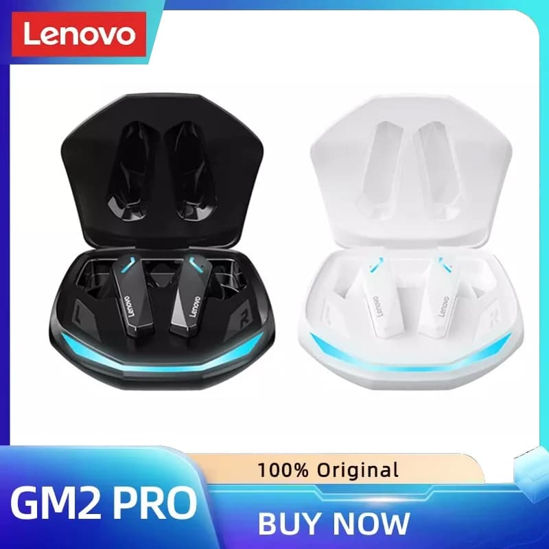 Original Lenovo GM2 Pro TWS wireless Bluetooth 5.3 headphones, low latency sports headphones, dual mode music headphones with microphone