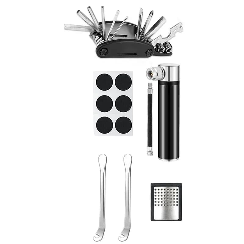 A07T-Emergency Tool Repair Kit Tool Set For Bike, MTB Mini Air Pump