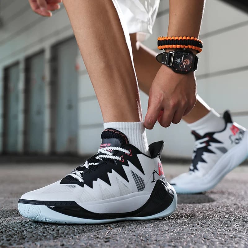 Nuove Scarpe da Basket da Uomo Primavera Autunno, Sneaker Sportive Traspiranti in Mesh Antiscivolo Resistenti all'Usura per Adulti