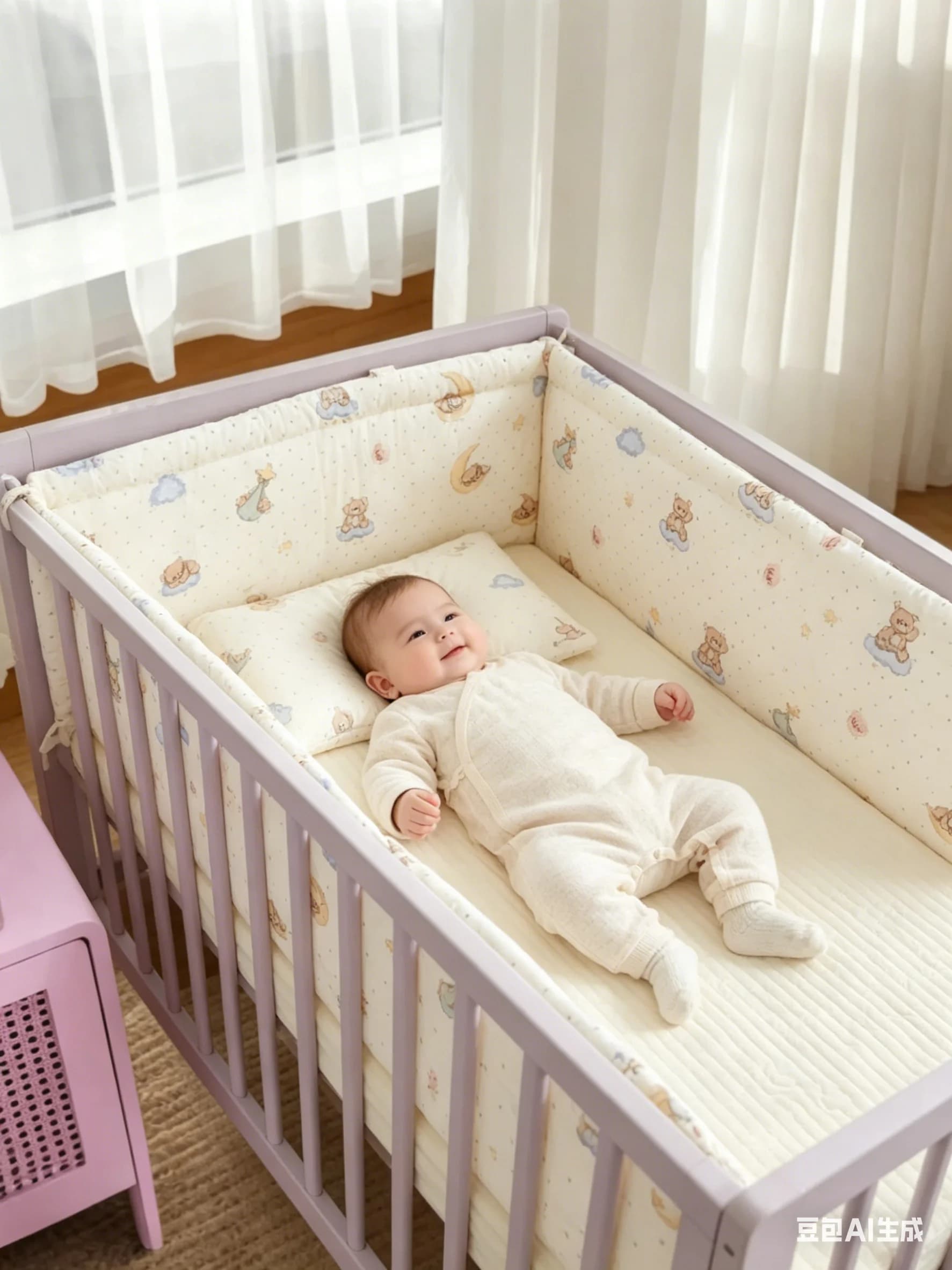 Baby Bumper Crib Bumper Protection Bed Pillow Cushion Solid Color Bed Fence Guardrail Baby Safety Products 2036 new