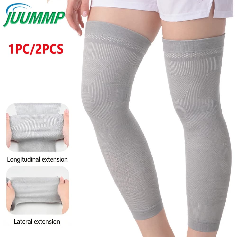 1/2PCS Latex Knee Brace, Extended Warm Knee Support Sleeve, Effective Knee Pain Relief & Ligament Protection for Daily Use