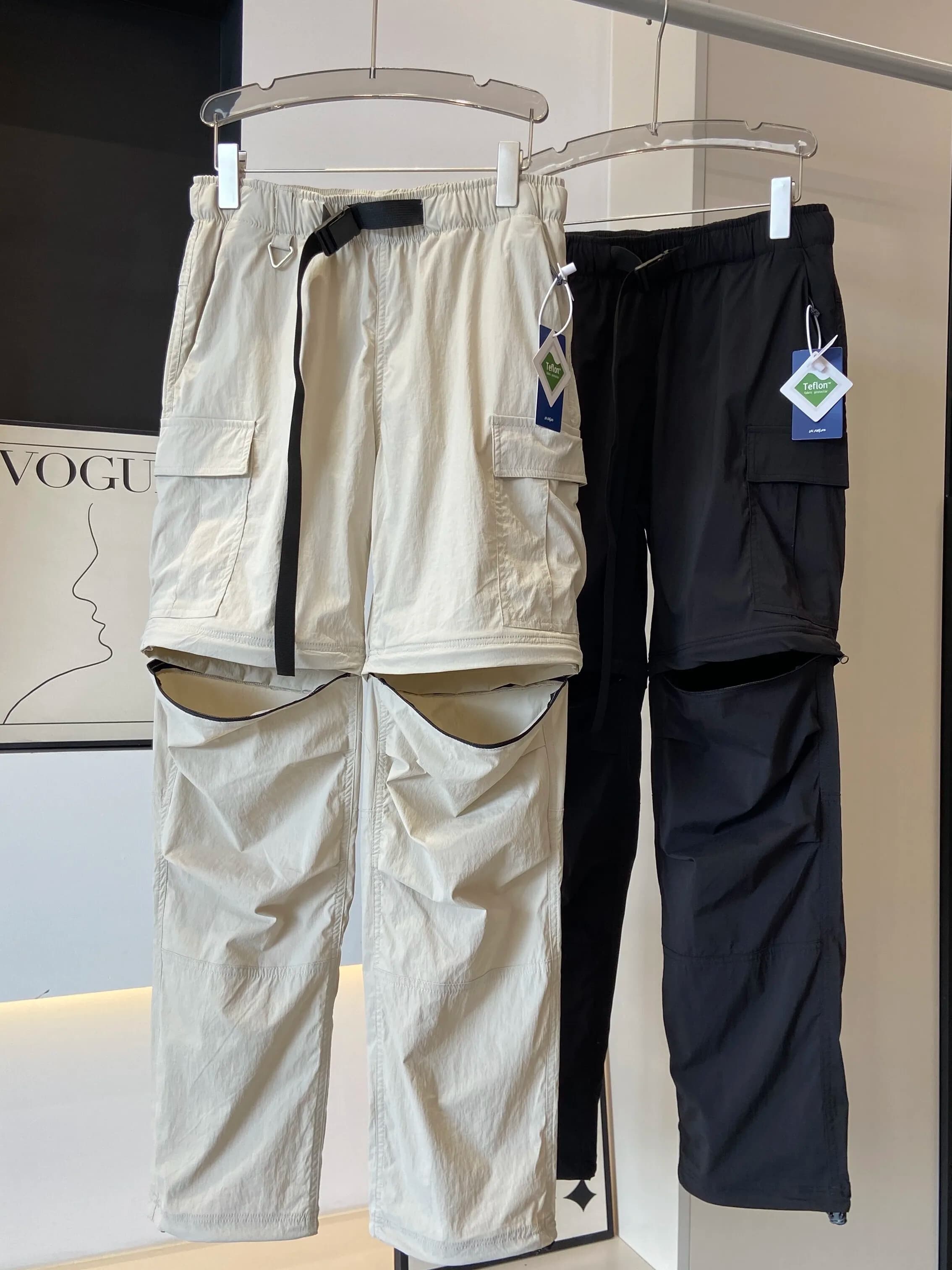 Detachable Two-way Men's and Women's Belted Cargo Pants Summer New Straight-leg Functional Pants Casual Versatile Trousers