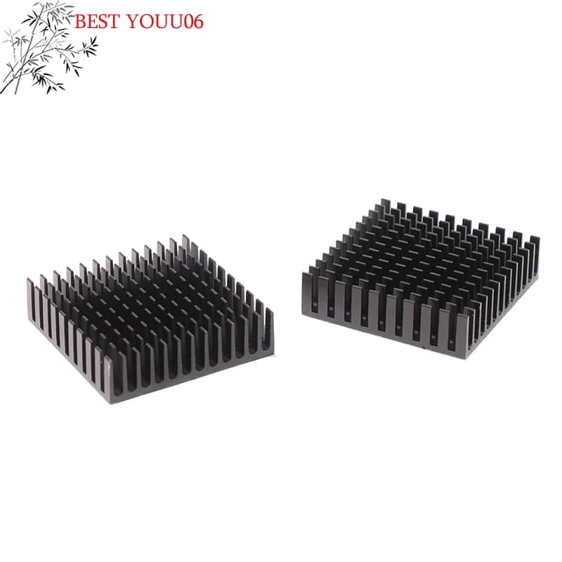 Aluminum Heat Sink for 3D Printer, Stepper Nema17 Motor Radiator 42, 40x40x11mm