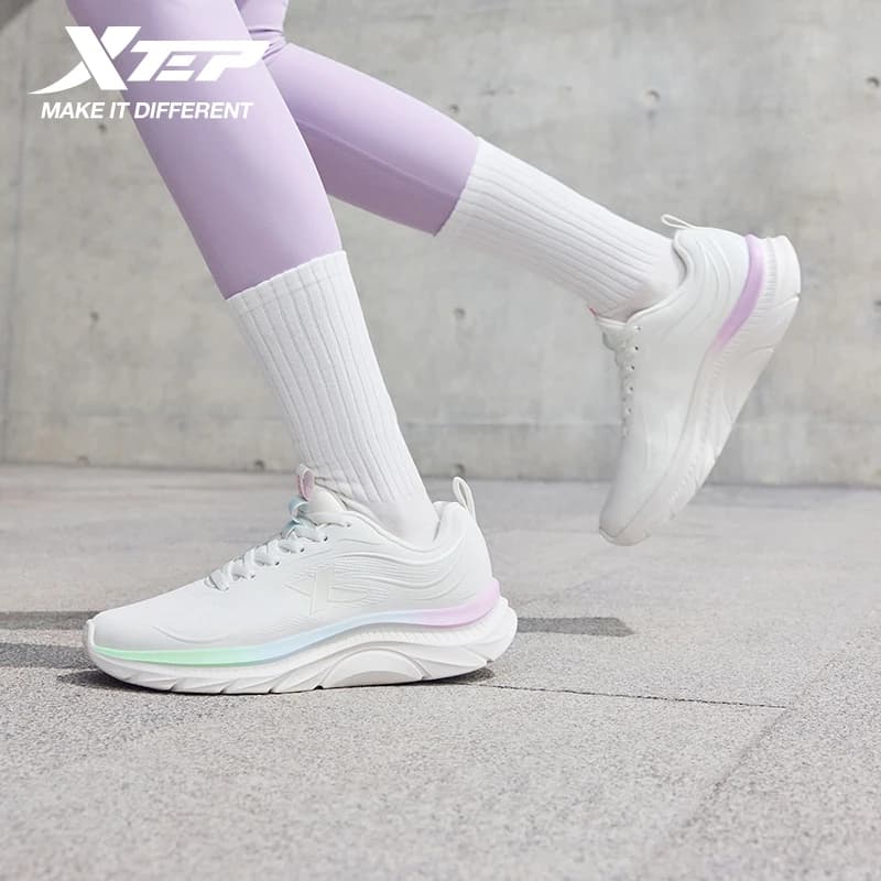 Xtep Scarpe da corsa per donna 2025 Inverno Assorbimento degli urti Tutti i giorni Stringate Mesh traspirante Durevolezza Sneakers 875418110038