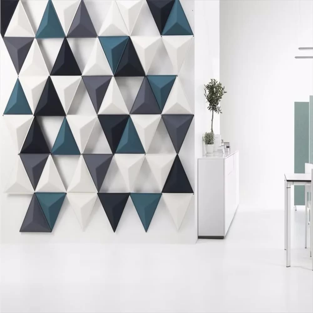 custom Triangular geometry papel de parede 3d photo wallpaper murals bedroom living room sofa TV background mural wall paper