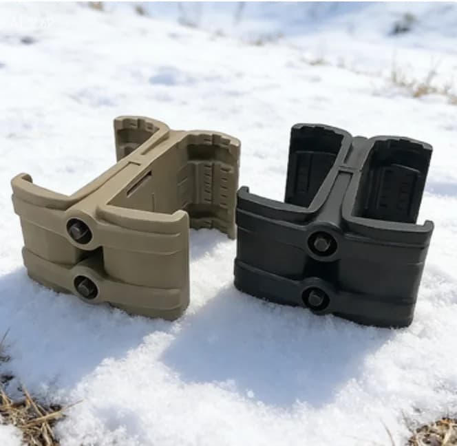 2026 Accoppiatore doppio caricatore a sgancio rapido per Nerf, supporto telescopico in nylon 5.56 con molla, accessorio caricatore migliorato