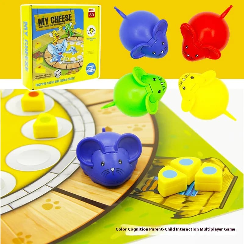 Mouse Cheese Giochi da tavolo per bambini Giocattoli Famiglia Multigiocatore Festa Giochi da tavolo interattivi genitore-figlio Giocattoli di intelligenza per bambini
