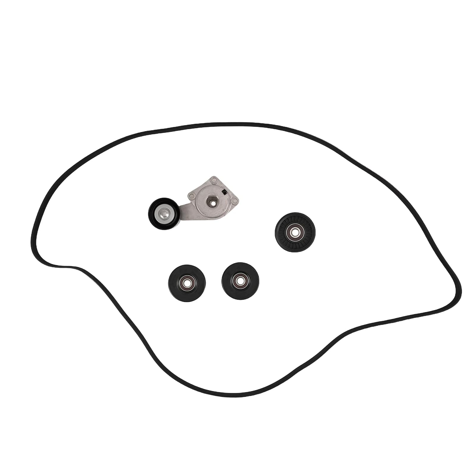 Kit Cinghia Serpentina per Ford Explorer V8 4.6L 2006-2010 1L2E6C348AA Set Completo