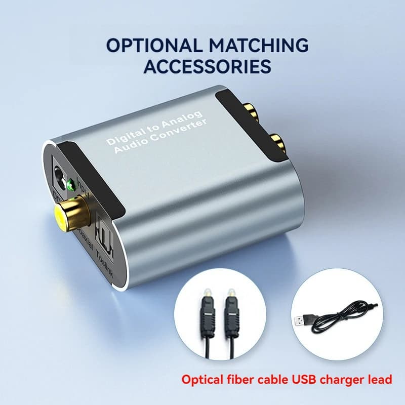 DAC aggiornato: convertitore audio stereo da ottico/coassiale a RCA