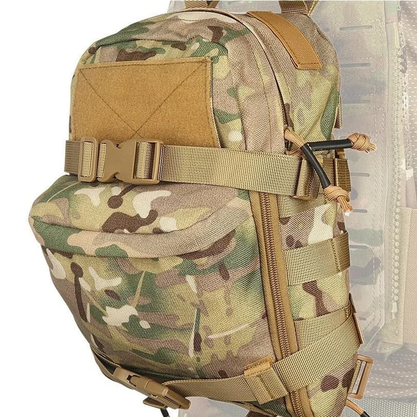 Tactical Hydration Pack Mini Back Panel Water Bag Nylon Molle Pouch Hunting Lightweight Vest Hose Accessories Zipper Backpack