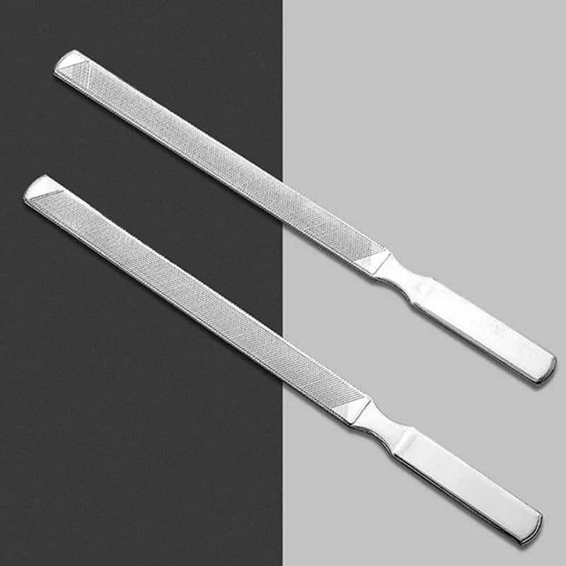 1/2 pezzi lima per unghie professionale blocco di lucidatura in acciaio inossidabile levigatura per lima per unghie forniture per manicure strumenti arte bellezza