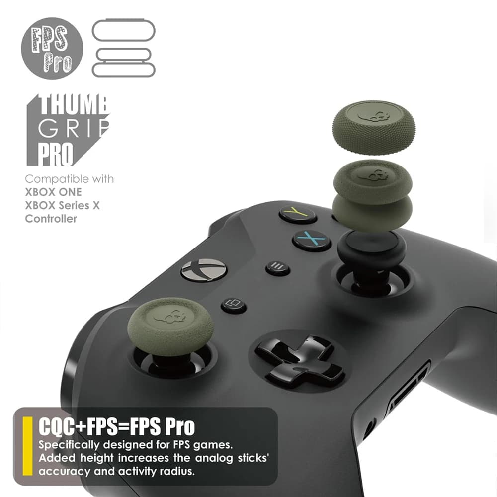 Teschio e Co. Skin, CQC e FPS Set di impugnature per pollice Tappo per joystick Tappo per stick analogico per joystick Switch Lite - Lite Grigio