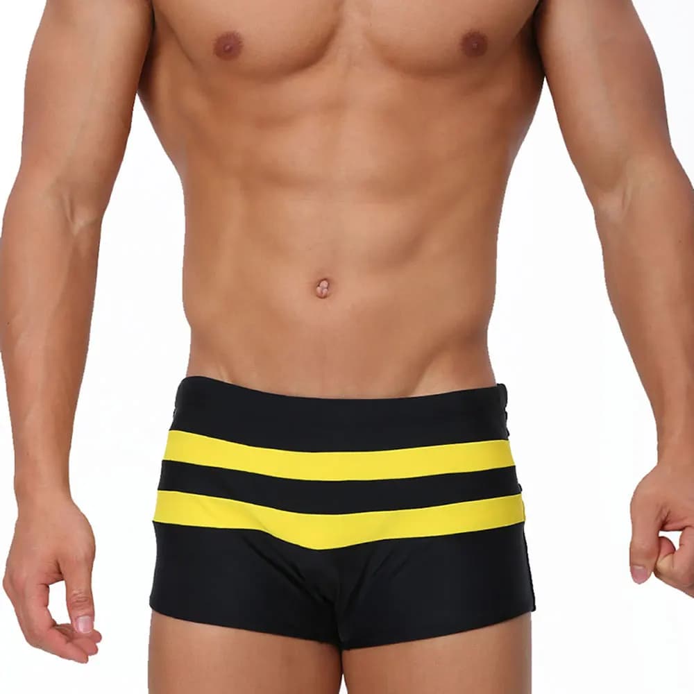 Men's Short Bathroom Boxer Sexy swimsuit with open zipper on the back Beach sports pants Swimwear Swimwear Sexy men's swimsuit Surf