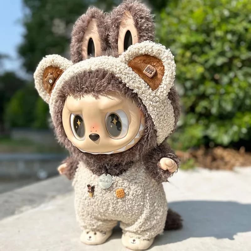 Vestiti Per 58 centimetri Labubu Zimomo Doll Accessorie Big Leader Vinile Tutina Set Gigante Peluche Tuta Costume Sveglio Senza Bambola