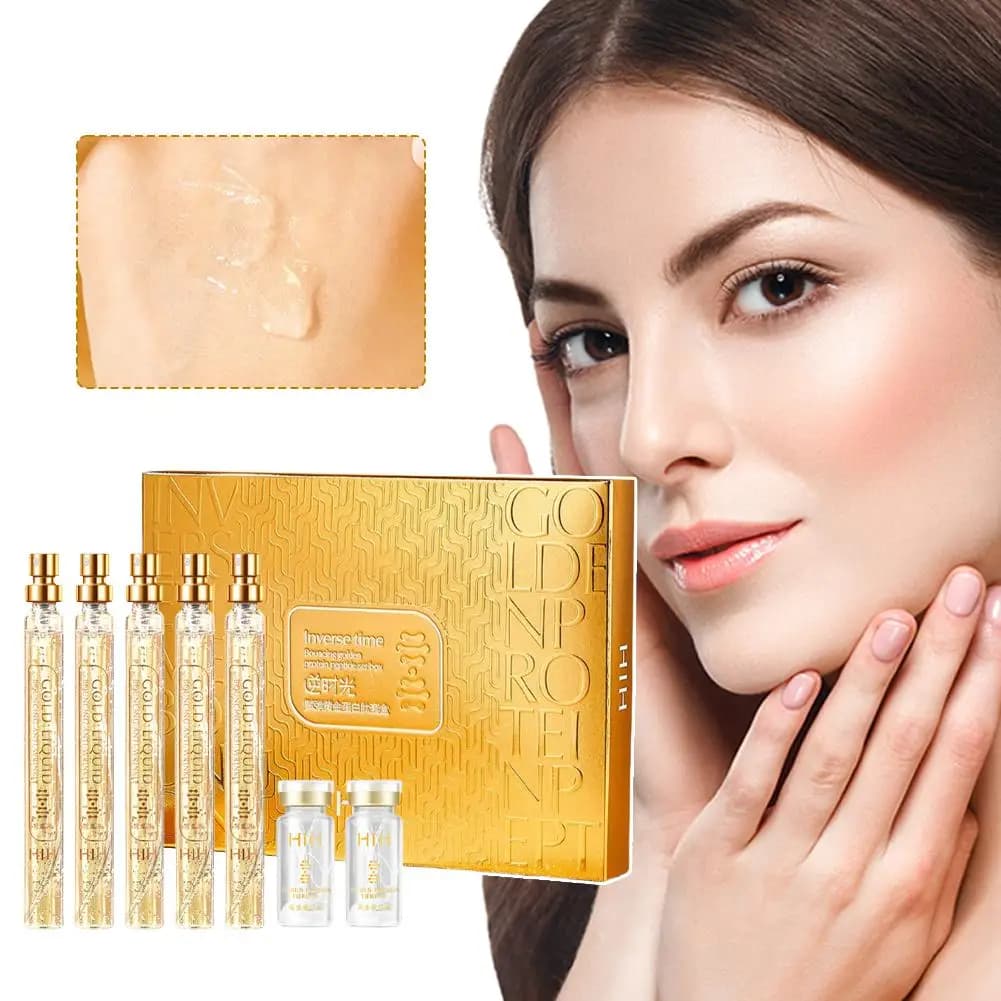 HIH Kit Essence Faced with Soluble Collagen with Thread Lifting, Collagen Peptides with Small Molds, Skinacre Anti-wrinkle Essence