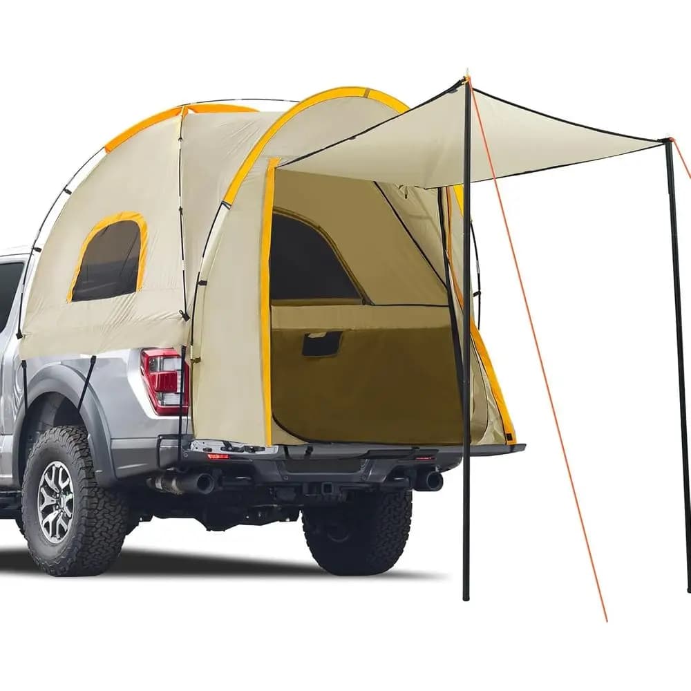 Truck Bed Tent with Awning for Outdoor Camping and Travel Activities