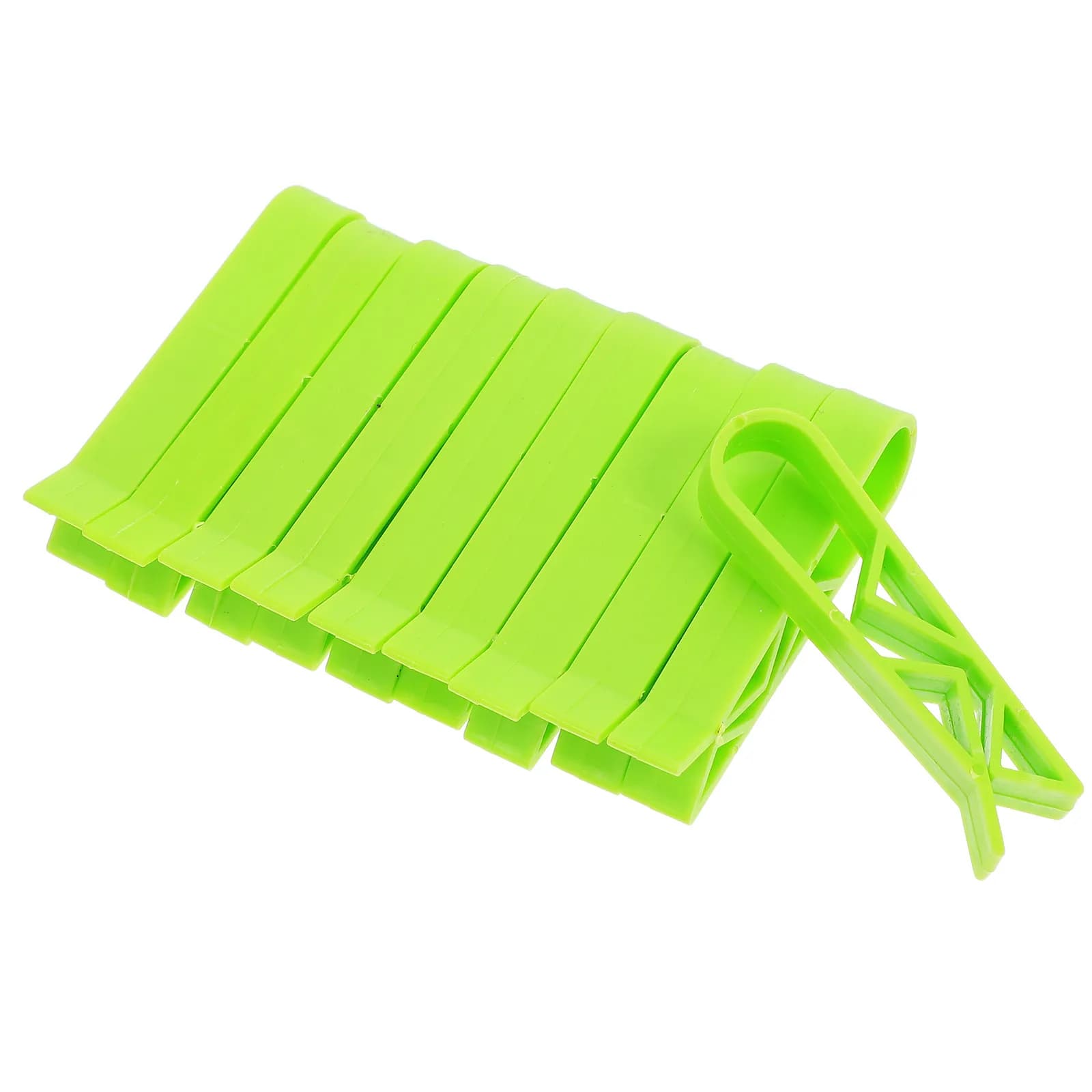Clip per sacchi della spazzatura in plastica da 10 pezzi, per cestini dei rifiuti, cucina, ufficio, hotel, fissaggio sicuro e antiscivolo, liscio e morbido