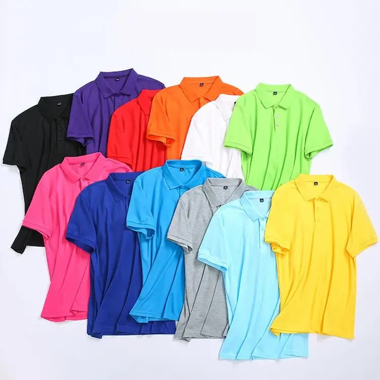 Camicia Estiva Casual in Cotone a Maniche Corte con Colletto Rovesciato, T-Shirt Pubblicitaria da Uomo, Stile Urbano alla Moda, Micro Elasticizzata, Colorata