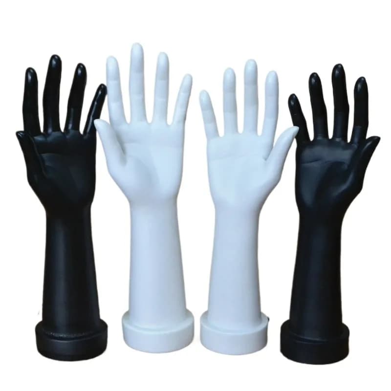 Plastic Female Mannequin Hands Jewelry Ring Display Prop Simulation Model for Showcase