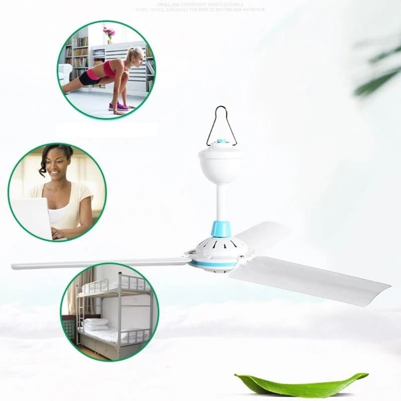Ventilatore da soffitto per uso domestico 12V Dispositivo raffreddamento Ventilatori da tenda sospesi universali da