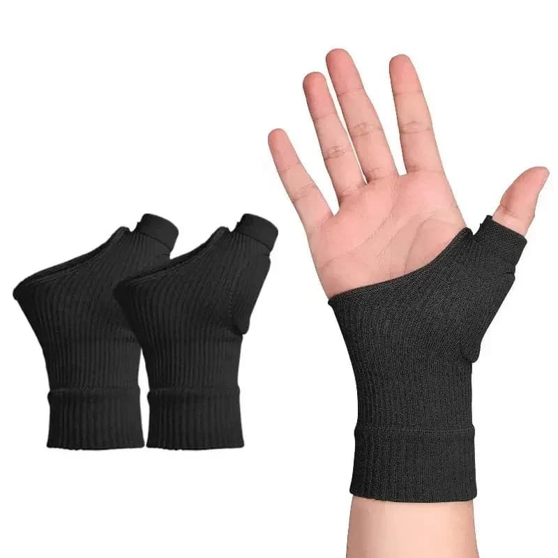 1 Paio di Guanti Traspiranti per Compressione Polso e Pollice, Supporto per Artrite con Cuscinetti in Gel per Alleviare il Dolore