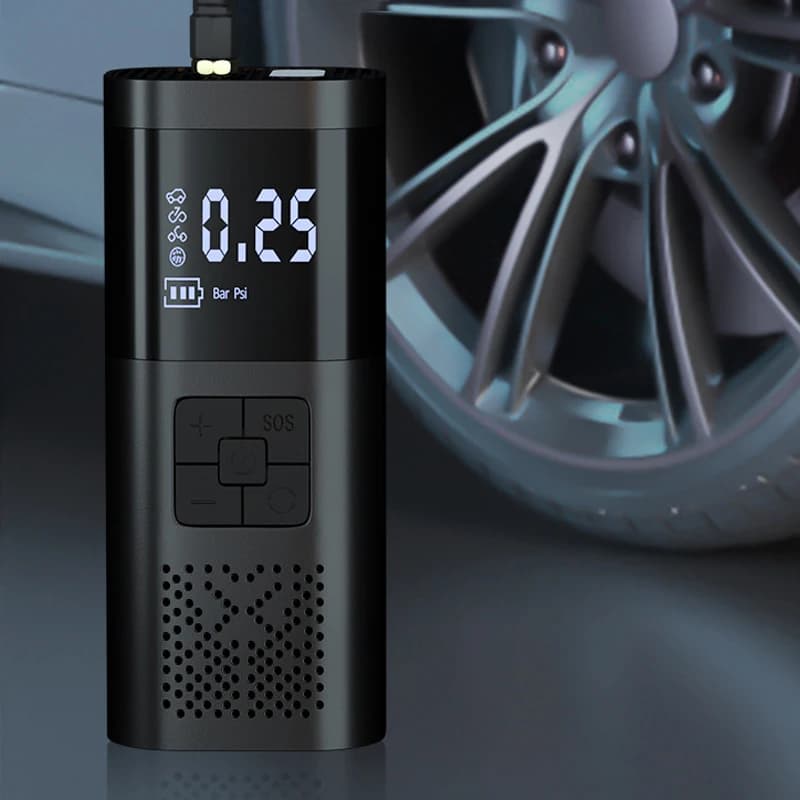 Compressore d'aria elettrico 150PSI per auto bici moto 6000mah multifunzione pneumatico iniettore d'aria pompa d'aria wireless portatile