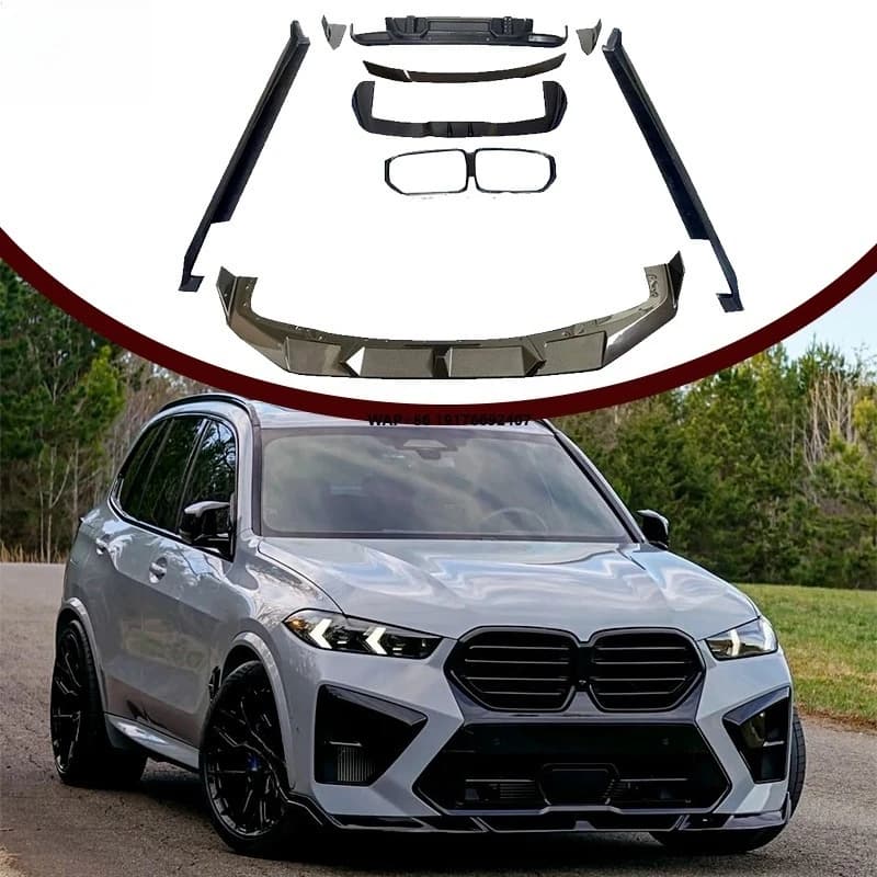 For X5M F95 LCI LD Style Body Kit With Front Bumper Rear Bumper Rear Diffuser Car Upgrade Parts Kits