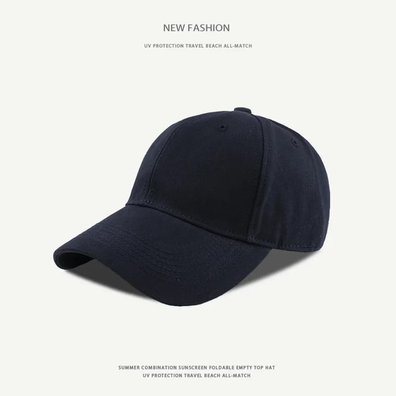 Summer Hat for Women Solid Color Face-Covering Baseball Cap Deep Top Versatile Student Couple Baseball Cap