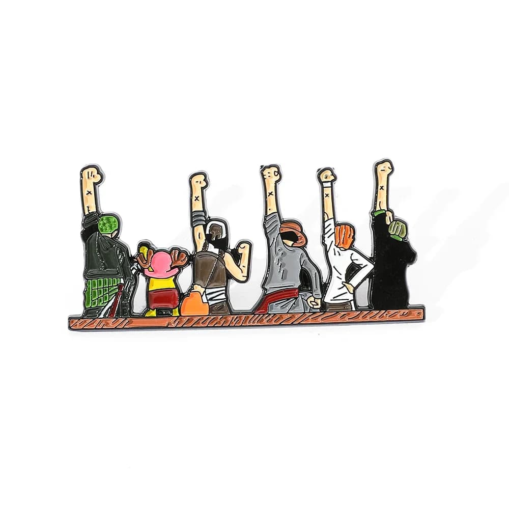 1 pc character cartoons pin Blockbuster nail polish brooch clothes jewelry accessories badge metal